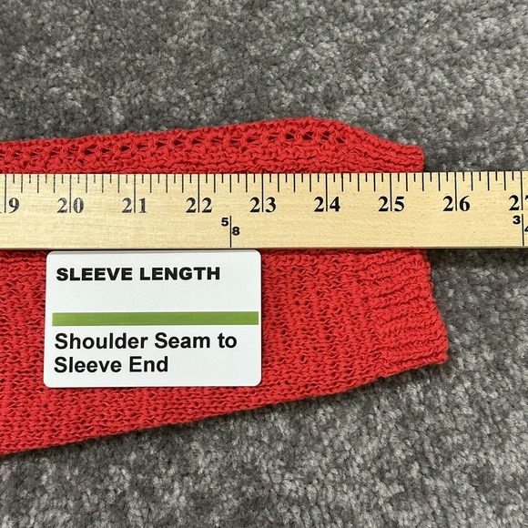 Rachel Zoe Pullover Sweater Women XXL Red‎ Knit Stretch Long Sleeve H29 - Picture 12 of 12
